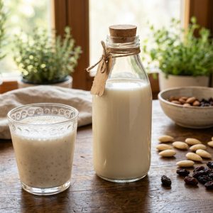 شیر بادام و مویز؛ اکسیر خانگی کاهش استرس و انرژی صبحگاهی