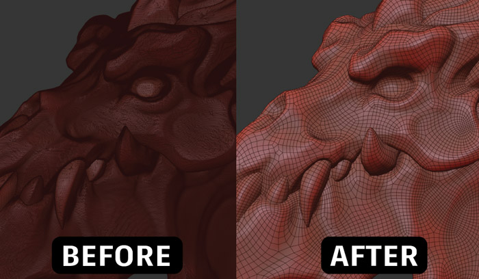 Flow Retopology 3ds max