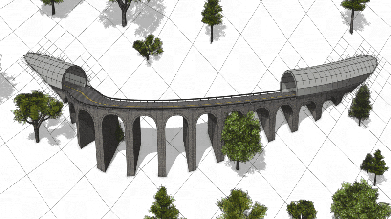 مدلسازی بر روی اشکال منحنی در سیتی انجین