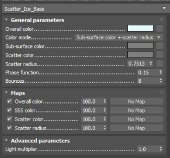 تنظیمات VRayScatterVolume