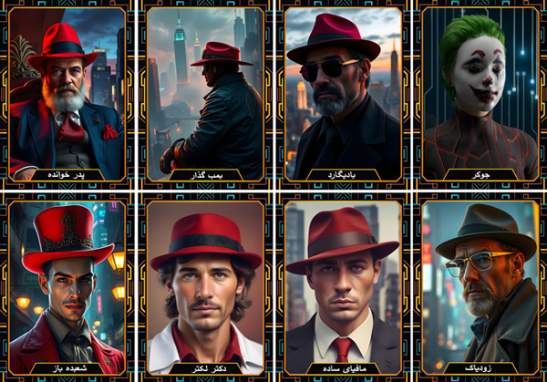 کارت های بازی مافیا